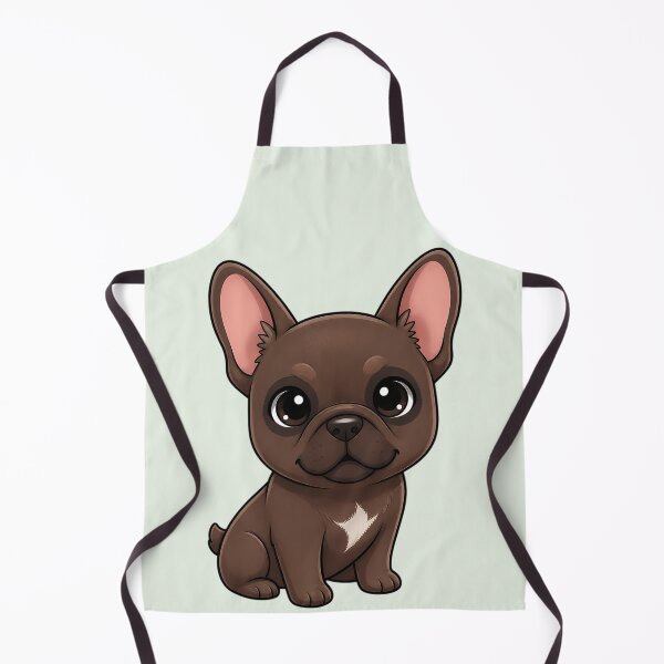 Item preview, Cute Chocolate French Bulldog Puppy – Adorable Chibi Frenchie designed and sold by FloreDreamStudio.