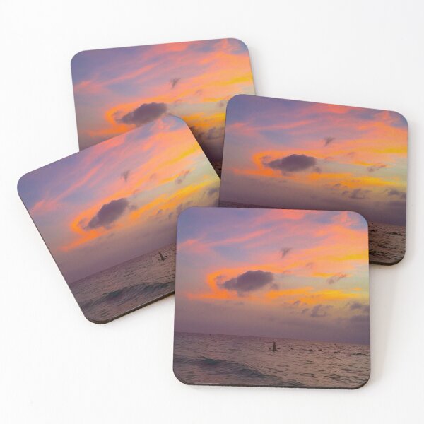 Item preview, Pink Golden Sky Over Ocean designed and sold by Seen.by.Christine.