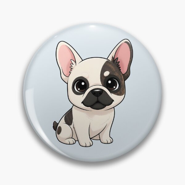 Item preview, Cute Pied French Bulldog Puppy – Adorable Chibi Frenchie designed and sold by FloreDreamStudio.