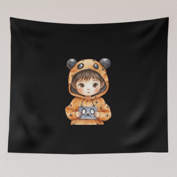 Item preview, Child in Orange Animal Hoodie designed and sold by foundthenat.