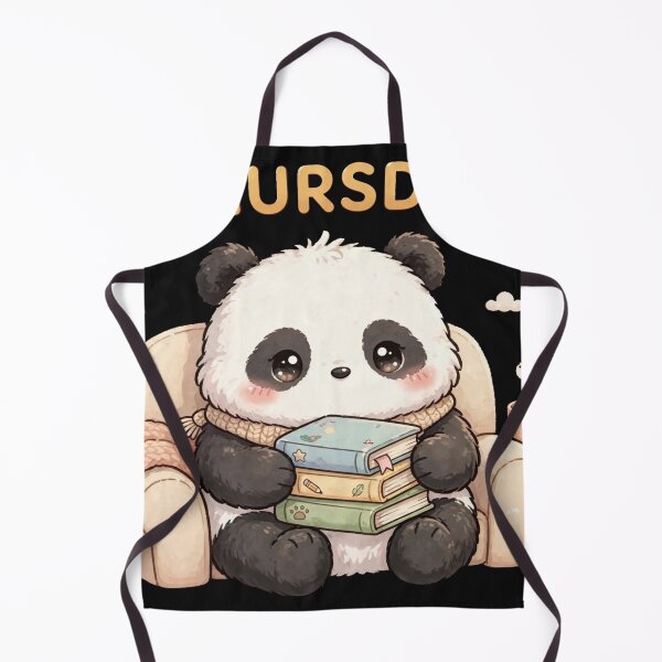 Item preview, Thursday Book Panda Reading - Cute Cozy Book Lover Sticker designed and sold by Surviving Monday Club.