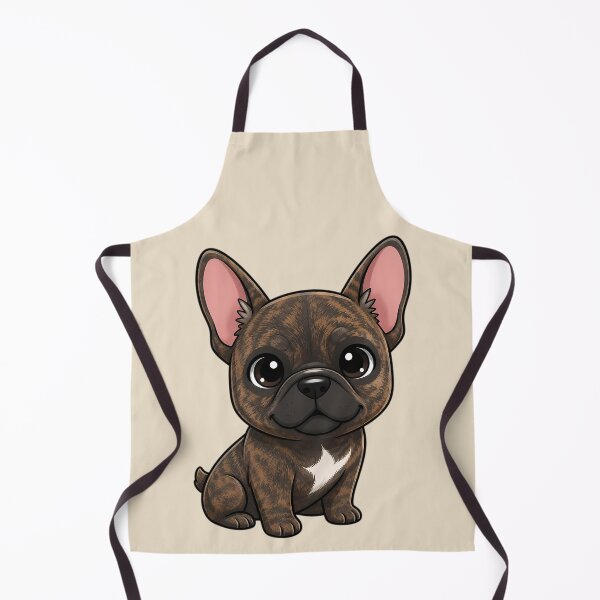 Item preview, Cute Brindle French Bulldog Puppy – Adorable Chibi Frenchie designed and sold by FloreDreamStudio.