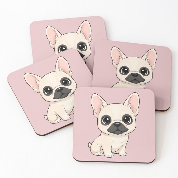 Item preview, Cute Cream French Bulldog Puppy – Adorable Chibi Frenchie designed and sold by FloreDreamStudio.