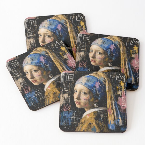 Item preview, Girl with a Pearl Earring – Neo Expressionist Street Art designed and sold by Boreal Apparel.