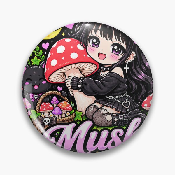 Item preview, Mush Love Goth Girl Sticker designed and sold by AnnekeJordaan.