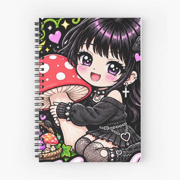 Item preview, Mush Love Goth Girl Sticker designed and sold by AnnekeJordaan.
