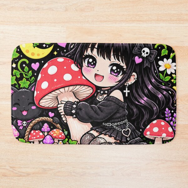Item preview, Mush Love Goth Girl Sticker designed and sold by AnnekeJordaan.