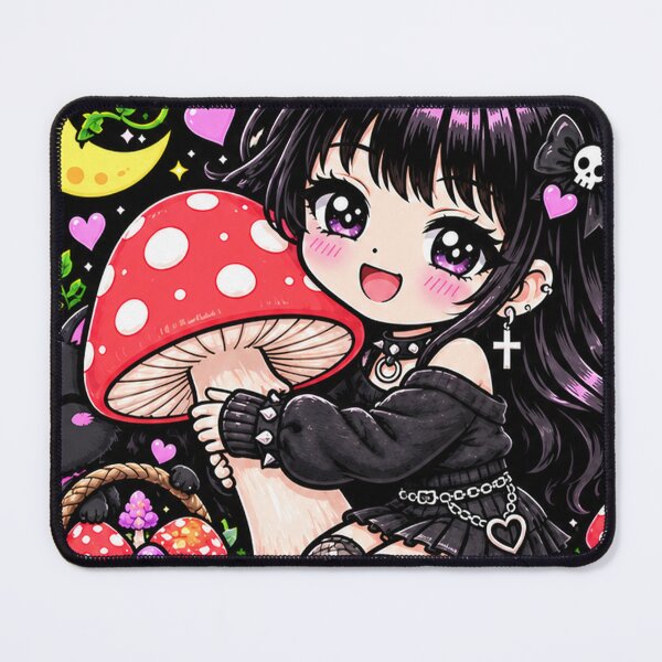 Item preview, Mush Love Goth Girl Sticker designed and sold by AnnekeJordaan.