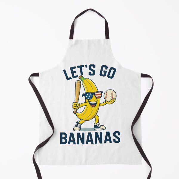 Artikelvorschau, Lustiger Bananen-Baseball-Cartoon – Let’s Go Bananas Softball USA Sportfan-Design entworfen und verkauft von 519xdesign.