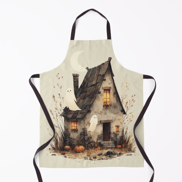 Item preview, Moonlit Haunted Cottage designed and sold by Helenaphotoart.