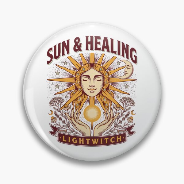 Item preview, Lightwitch Sun and Healing Halloween Design Graphic Tee v1 designed and sold by DarylWelsh2024.