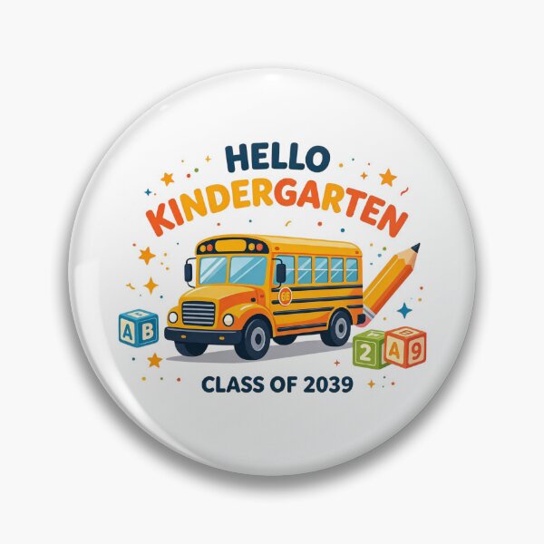 Item preview, Hello Kindergarten Class of 2039 School Bus Kids Design designed and sold by Khokha80.