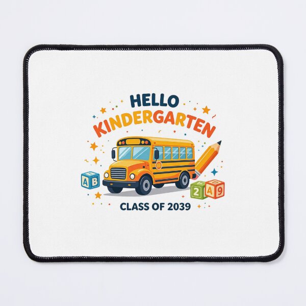 Item preview, Hello Kindergarten Class of 2039 School Bus Kids Design designed and sold by Khokha80.