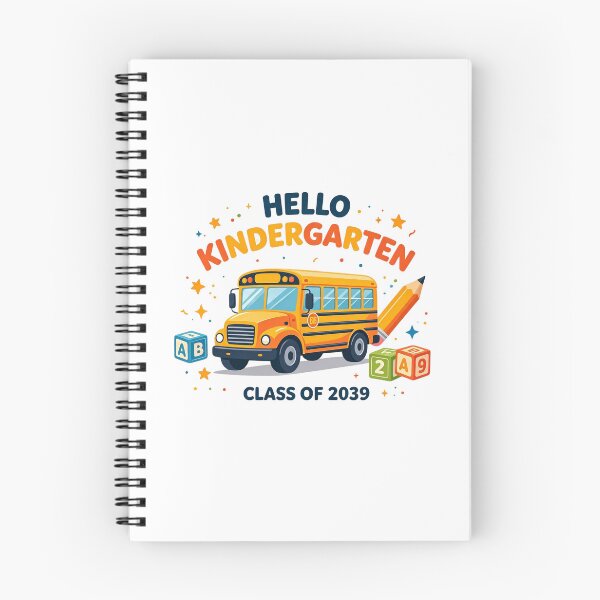 Item preview, Hello Kindergarten Class of 2039 School Bus Kids Design designed and sold by Khokha80.