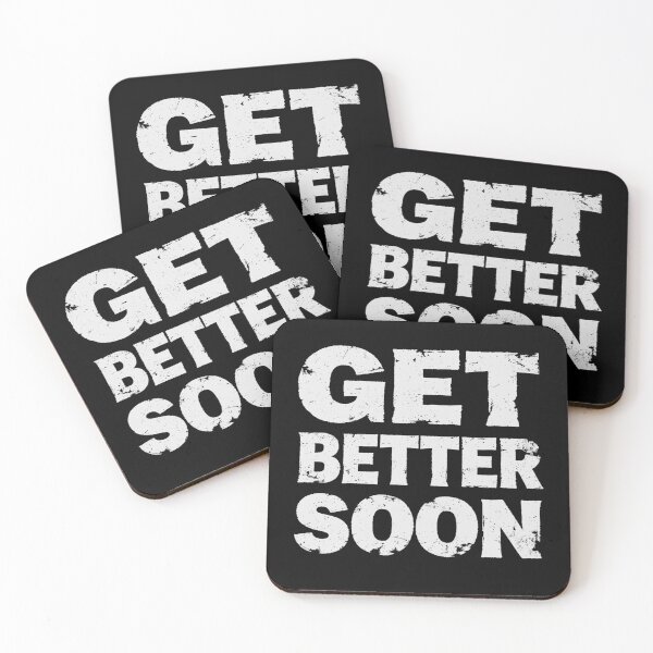 Item preview, GET BETTER SOON in White Grungy Letters designed and sold by StudioDestruct.