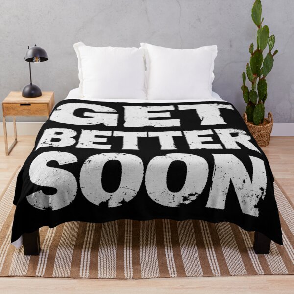 Item preview, GET BETTER SOON in White Grungy Letters designed and sold by StudioDestruct.