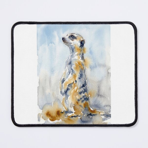 Item preview, Meerkat Sentinel, Sky Blue Backdrop designed and sold by caracatita75.