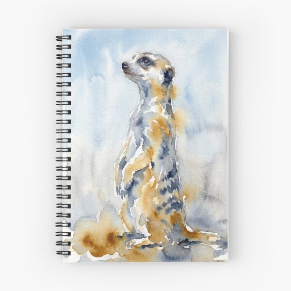 Item preview, Meerkat Sentinel, Sky Blue Backdrop designed and sold by caracatita75.