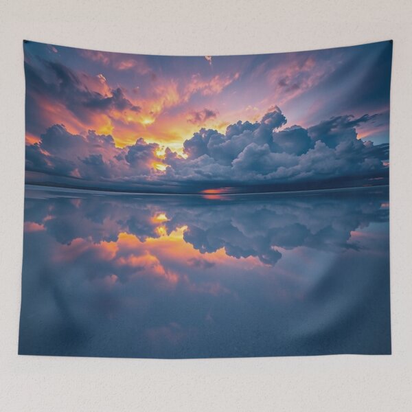 Item preview, Vibrant Sunset Sky Water Reflection designed and sold by IntelliMindDesigns.
