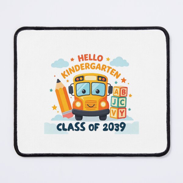 Item preview, Hello Kindergarten Class of 2039 School Bus Kids Design designed and sold by Khokha80.