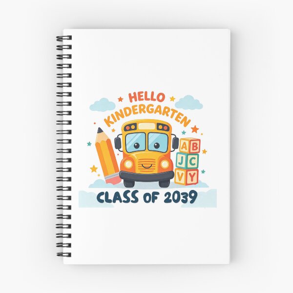Item preview, Hello Kindergarten Class of 2039 School Bus Kids Design designed and sold by Khokha80.