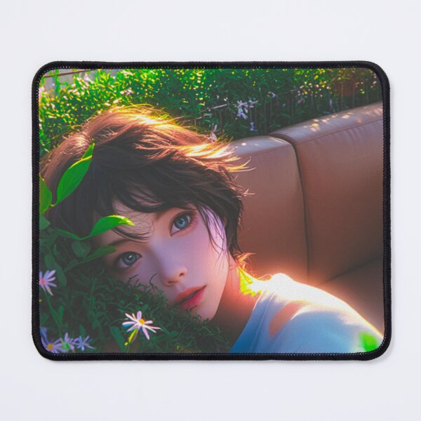 Item preview, Dreamy Anime Girl in Rooftop Garden designed and sold by Gingergarlic.