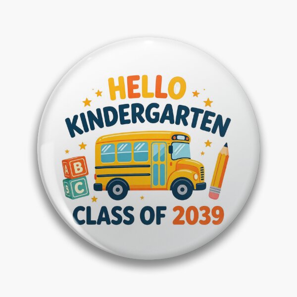 Item preview, Hello Kindergarten Class of 2039 School Bus Kids Design designed and sold by Khokha80.