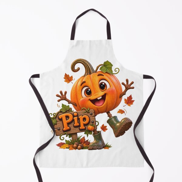 Item preview, Pip the Happy Autumn Pumpkin – Cute Fall Character designed and sold by The Cutting Room.