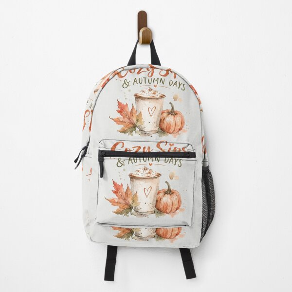 Item preview, Cozy Sips & Autumn Days – Watercolor Fall Coffee & Pumpkin Design designed and sold by Verycutethings.