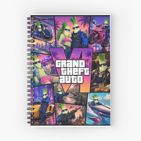 Item preview, Grand Theft Veggie – Neon Parody Shirt-cyberleak designed and sold by Attenea.