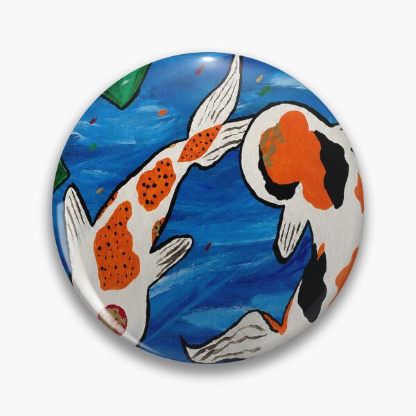 Item preview, Koi Pond Serenity Acrylic Painting designed and sold by AnnekeJordaan.