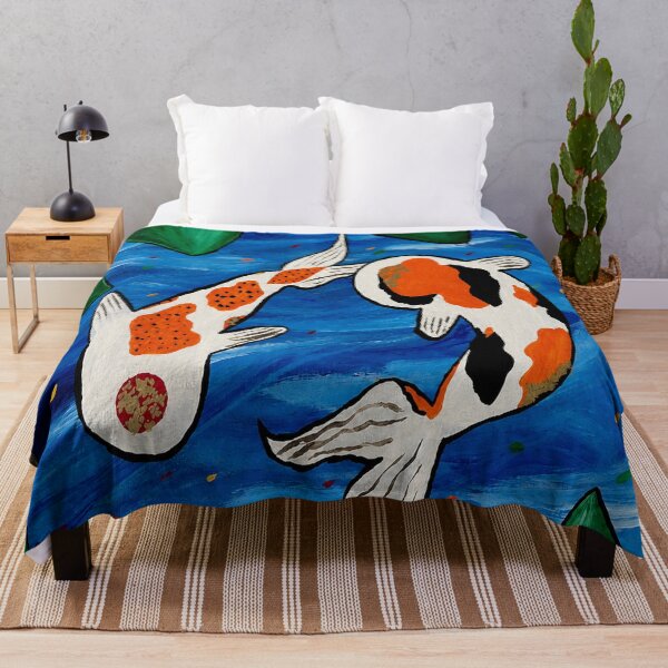 Item preview, Koi Pond Serenity Acrylic Painting designed and sold by AnnekeJordaan.