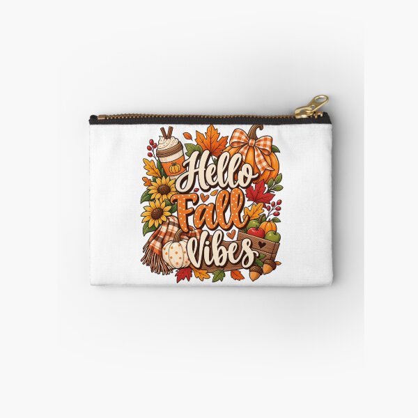 Item preview, Hello Fall Vibes – Cute Cozy Autumn Pumpkin & Coffee Design designed and sold by afr-saad.