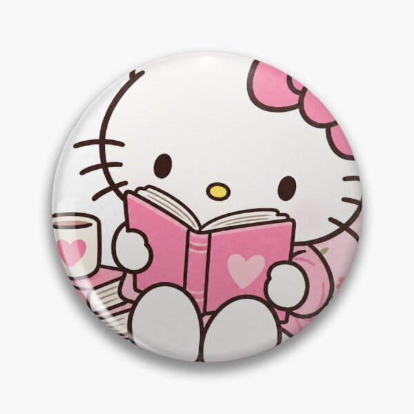 Item preview, Hello kitty reads  designed and sold by Jadedoodle.