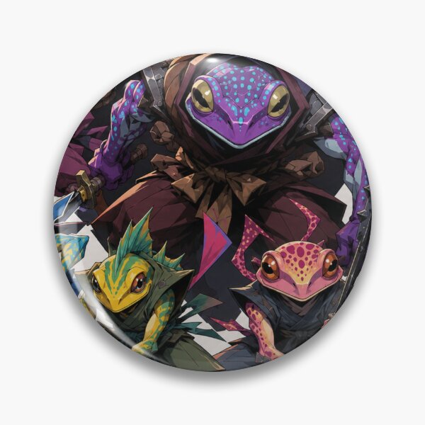 Item preview, Amphibian Ninjas in Neon Visions designed and sold by SabaMirzique.