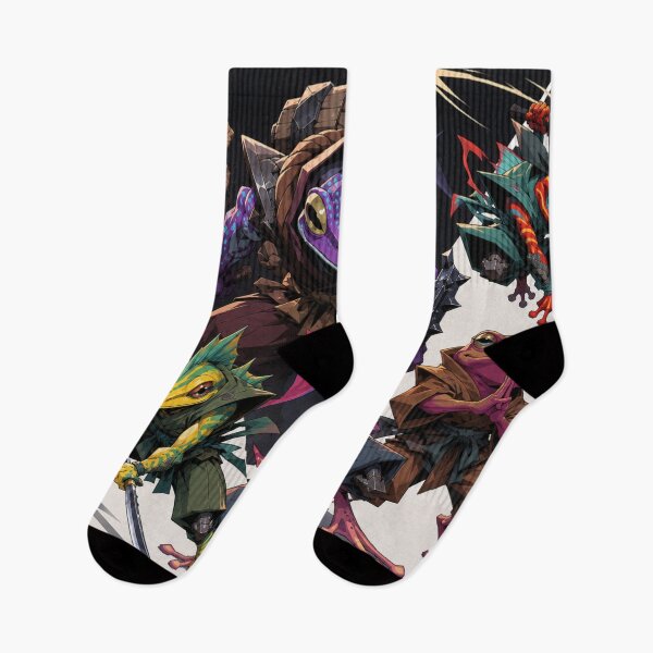 Item preview, Amphibian Ninjas in Neon Visions designed and sold by SabaMirzique.
