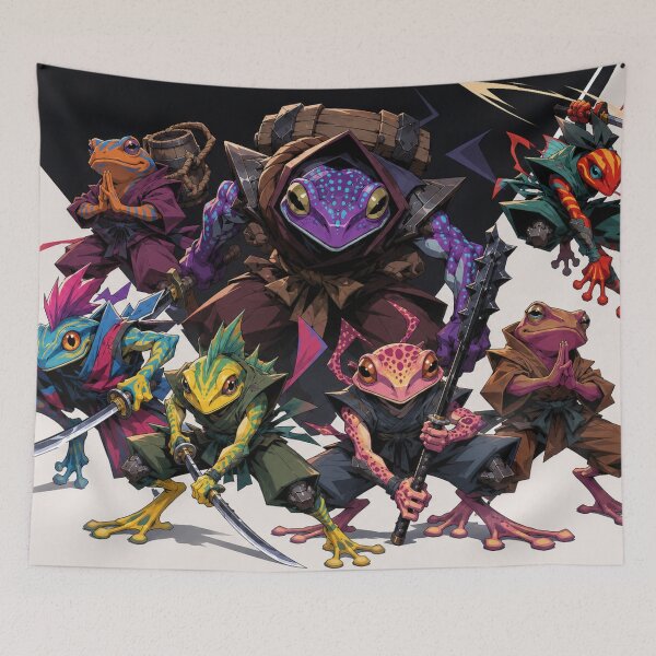 Item preview, Amphibian Ninjas in Neon Visions designed and sold by SabaMirzique.