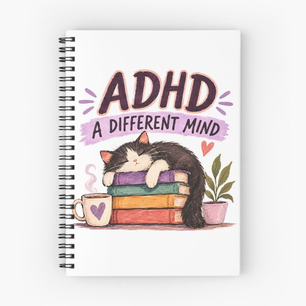 Item preview, ADHD A Different Mind cute cozzy Cat Lover Quote designed and sold by Marti’s Shop Corner.