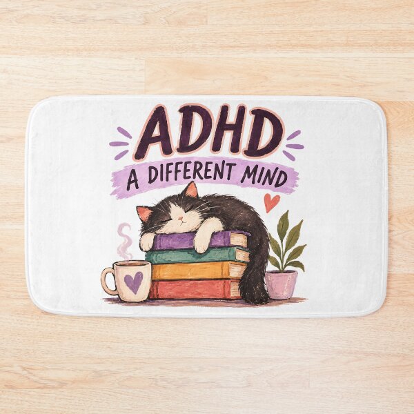 Item preview, ADHD A Different Mind cute cozzy Cat Lover Quote designed and sold by Marti’s Shop Corner.
