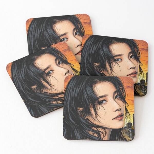 Item preview, IU Lee Ji-eun Sunset Fame Singer  Kpop Lgbtq+ Comic Dance Asian Decor Wall Art Poster designed and sold by Mind Space.