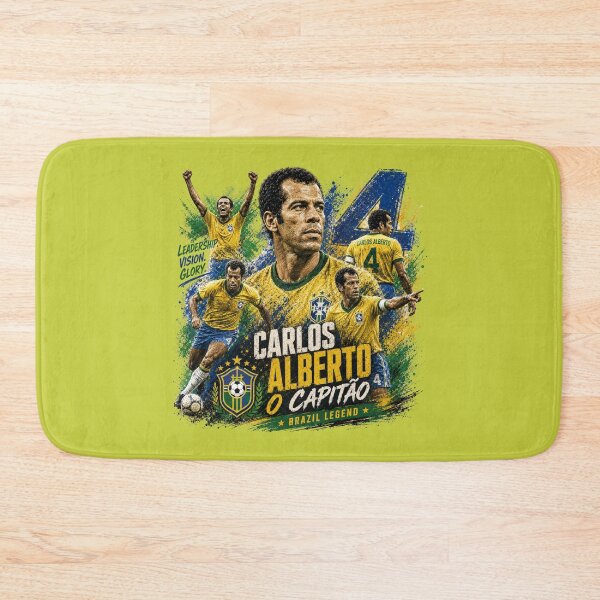 Item preview, Carlos Alberto Brazil Legend – O Capitão Retro Football Art designed and sold by FutureTraveller.