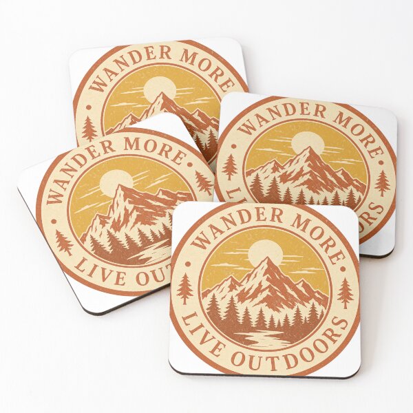 Item preview, Wander More Live Outdoors Patch Design designed and sold by The Vault Shop.