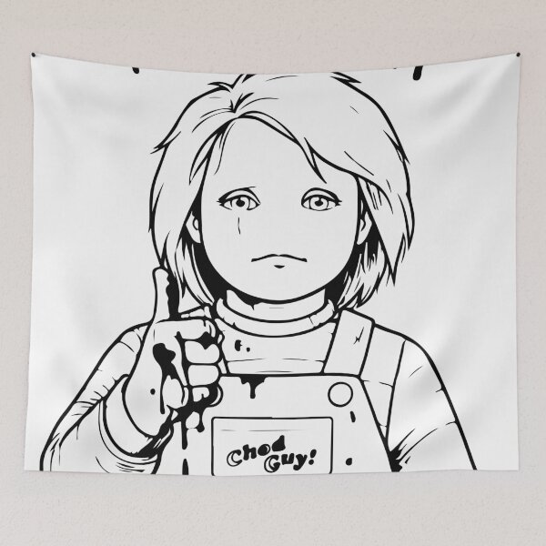 Item preview, Chad Guy Minimalist Meme Line Art designed and sold by Brexmore3.