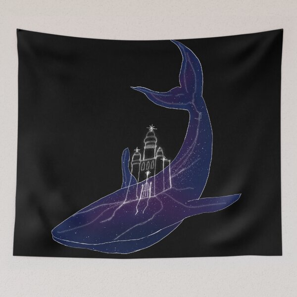 Item preview, Celestial Whale Carrying a Castle designed and sold by Astral-AL.