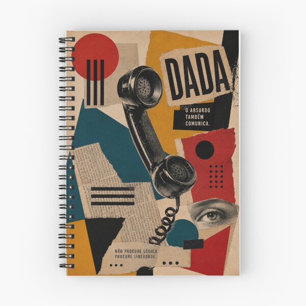 Item preview, The Absurd Communicates Too — Dada Telephone Collage designed and sold by MarksBook.