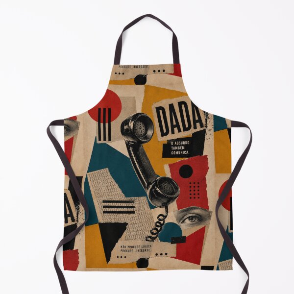 Item preview, The Absurd Communicates Too — Dada Telephone Collage designed and sold by MarksBook.