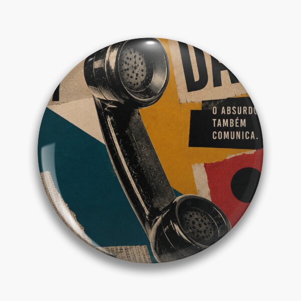 Item preview, The Absurd Communicates Too — Dada Telephone Collage designed and sold by MarksBook.