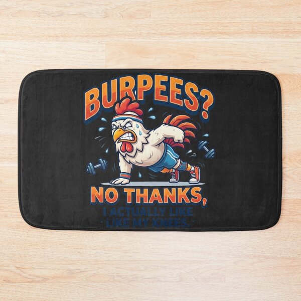 Item preview, Burpees? No thanks - Fit Rooster designed and sold by StellarBees.