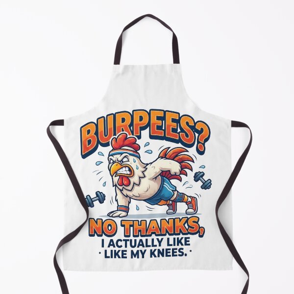 Item preview, Burpees? No thanks - Fit Rooster designed and sold by StellarBees.