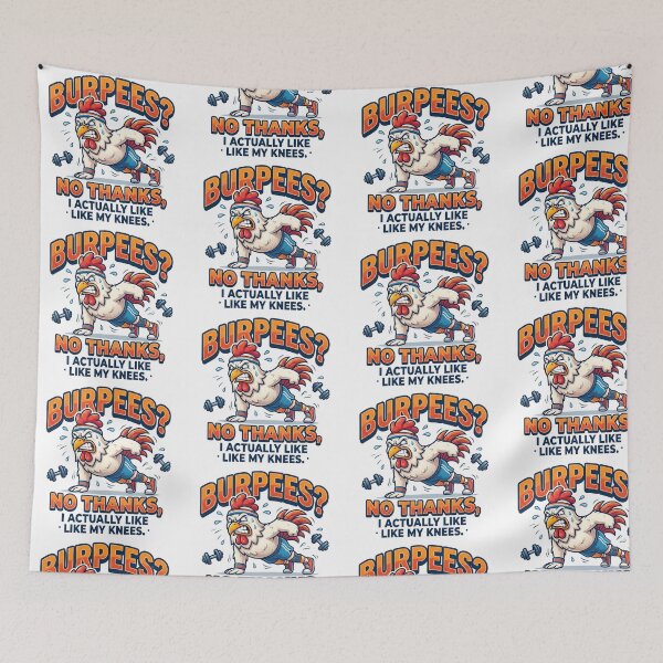 Item preview, Burpees? No thanks - Fit Rooster designed and sold by StellarBees.